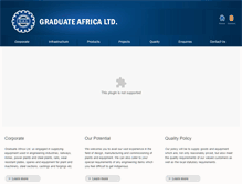Tablet Screenshot of graduateafrica.net